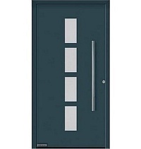 Двери входные алюминиевые  ThermoPlan Hybrid Hormann – Мотив 501 в Пролетарске